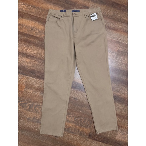 bill blass Denim - NWT Bill Blass Jeans Dark Khaki Stretch Straight Leg Pants Size 8